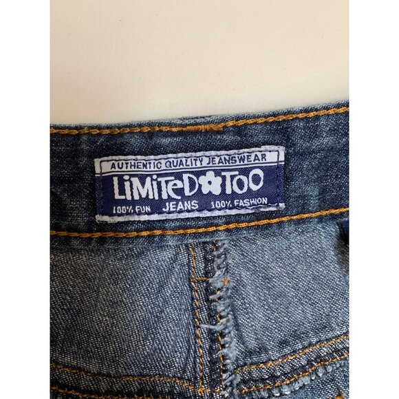 Limited Too Girls Denim Shorts Size 3 Junior - Picture 4 of 5
